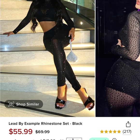 New with tags crop long sleeve top and pants. - Picture 9 of 9